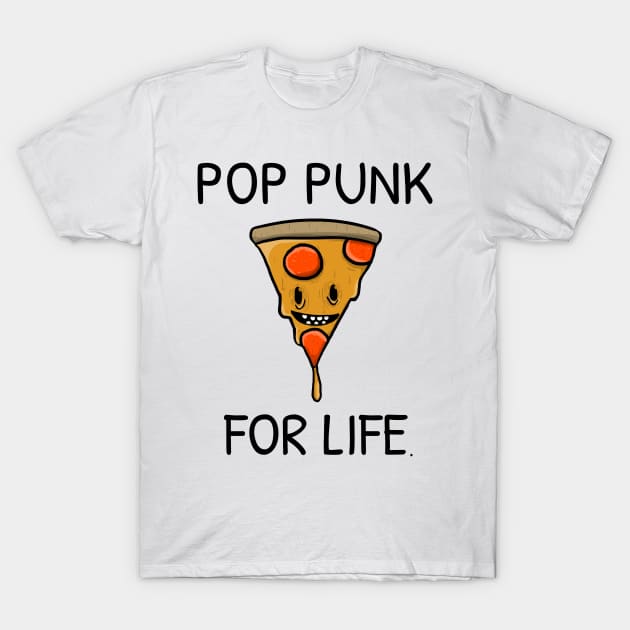 POP PUNK FOR LIFE PIZZA T-Shirt by TeeNZ